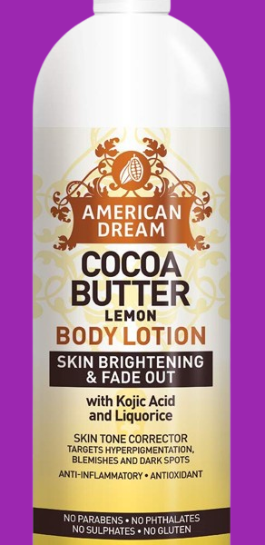 American Dream Cocoa Butter Lemon Body Lotion - Skin Brightening & Fade Out 500ml
