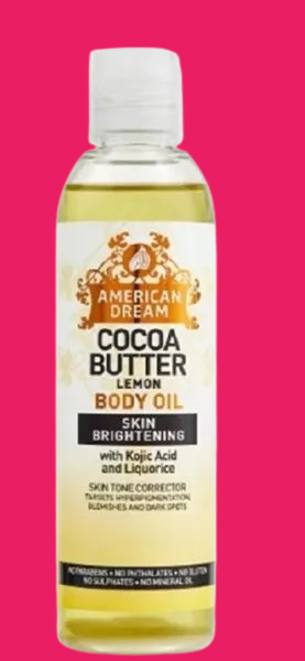 American Dream Cocoa Butter Lemon Body Oil