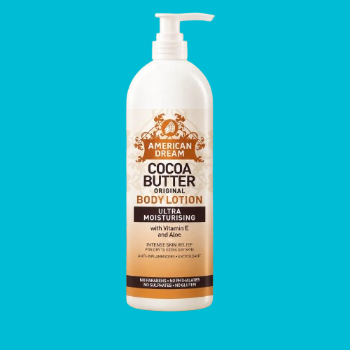 American Dream Cocoa Butter Body Lotion Ultra Moisturising With Vitamin E & Aloe - For dry and extra dry skin 500ml