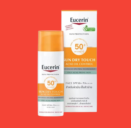 Eucerin Oil Control SPF 50 Sun Gel-Cream – Dry Touch Sunscreen with Matte Finish for Acne-Prone Skin