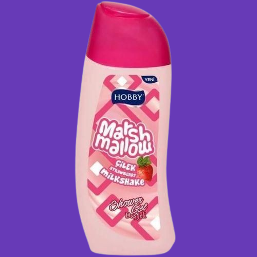Hobby Marshmallow Shower Gel – Strawberry Scented Body Wash for Sweet, Refreshing Showers 500ml