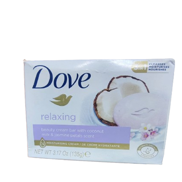 Dove Beauty Cream Bar With Coconut Milk & Jasmine Petals Scent - Cleanses, Moisturizes, and Nourishes