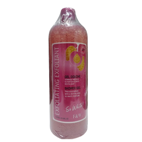 Fair & White Revitalizing Exfoliating Shower Gel – With Perfume & Gentle Scrub for Radiant Skin