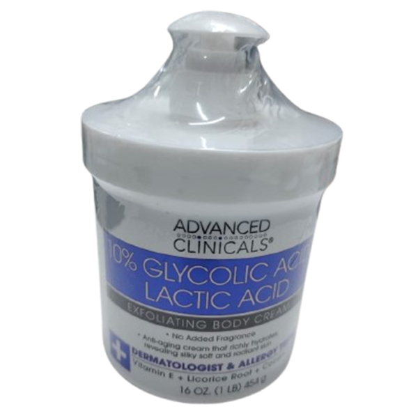 Advanced Clinicals Hyaluronic Acid Body Cream with Vitamin E & Squalane – Deep Hydration for Dry Skin